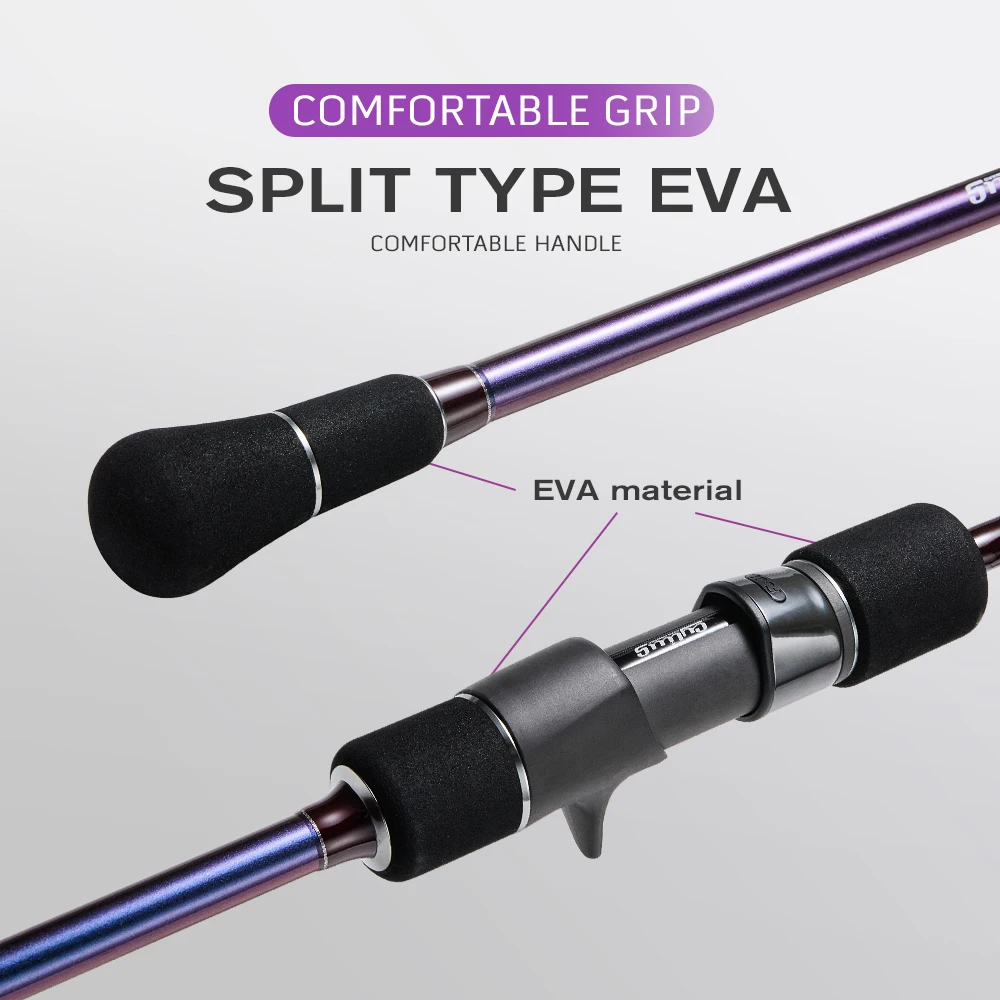 CYLIUS المحيط روز ضوء البحر بطيئة القفز الصيد رود 1.85/1.88 متر 2 قسم فوجي حلقة 30T + 24T ألياف الكربون Baicasting الغزل قضيب