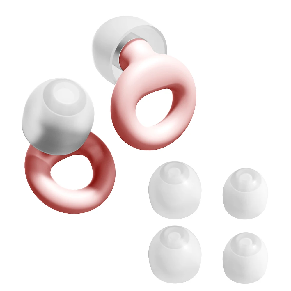 Reusable Silicone Earplugs High Fidelity Noise Cancelling for Motorcycle Swimming Travel And Sleep - Comfortable Fit Earplug