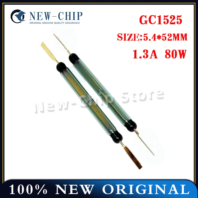 

2PCS-50PCS/LOT GC1525 5.4*52mm 80W High power magnetic switch reed tube normally open type New original