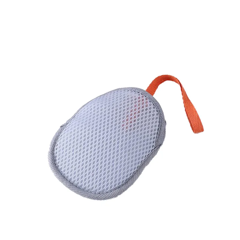 Bolsa de red para jabón tipo sándwich, red de burbujas para jabón de doble cara, malla espumosa para baño, limpiador Facial, bolsa de espuma para ducha y lavado de cara