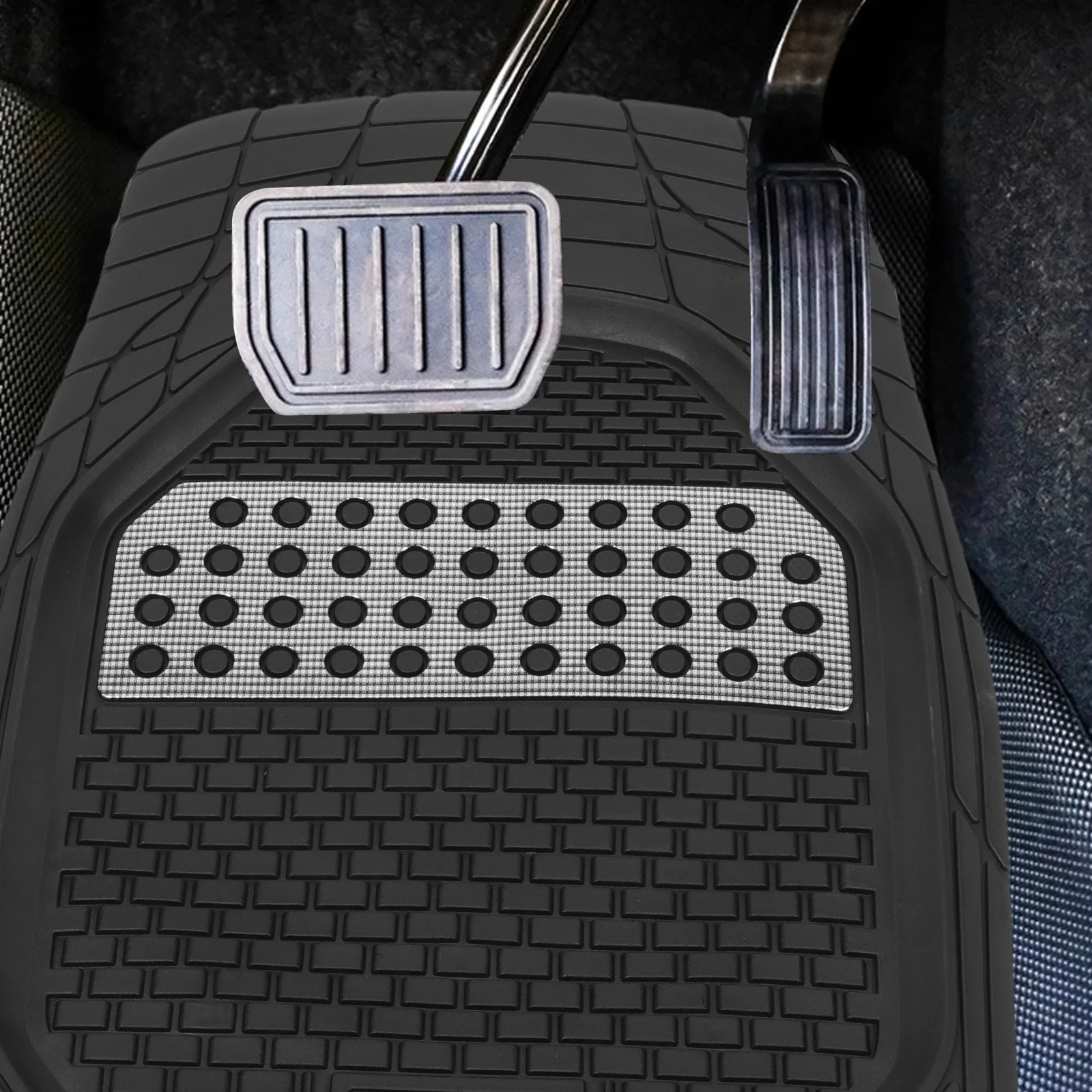 

Car Floor Mat Driver Side PVC Material Durable Non-Slip Fit Most Vehicles Easy to Maintain Car Floor Mat Drivers Side