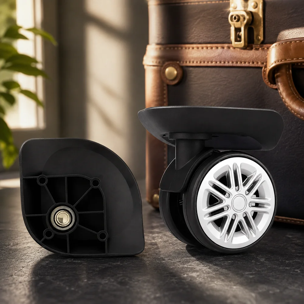Trolley Suitcase Replacement Caster Spinner Wheels Luggage Repair Kit Wear-resistant Material Quiet Bearing 360° Rotation Noise