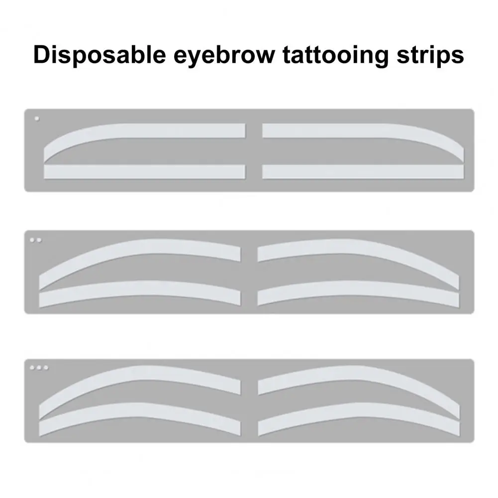 Eyebrow Stencil Sticker Disposable Eyebrow Stencil Set with 3 Styles Mapping Guide Card Brow Shaping Template for Airbrush