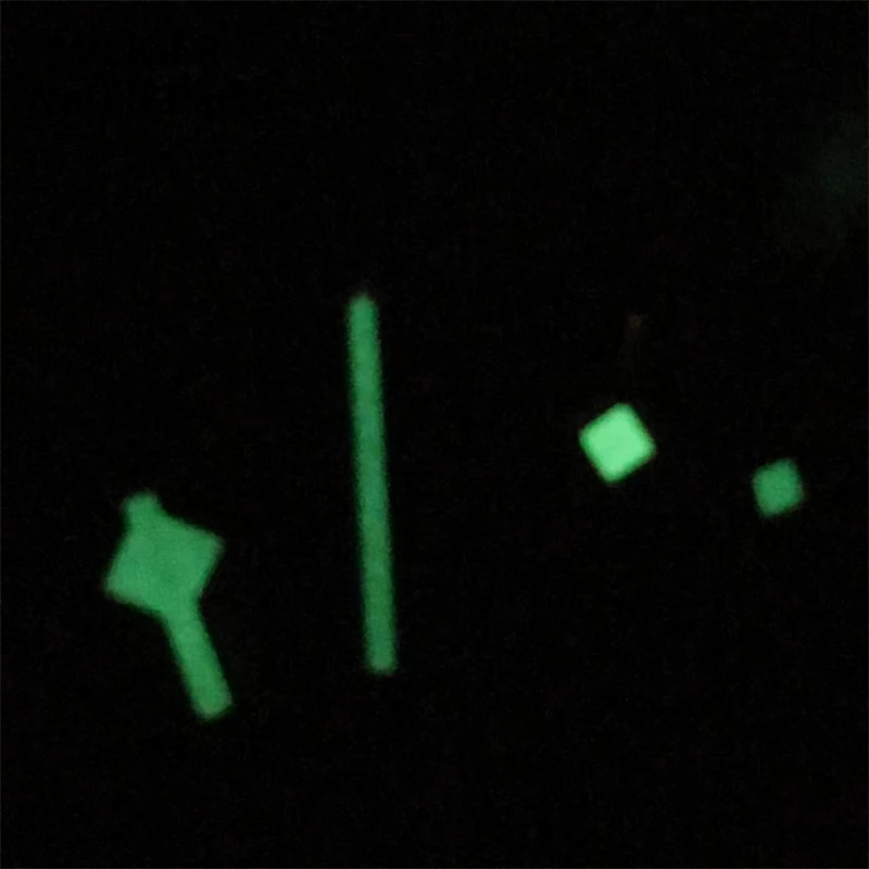 بليجر الملونة بتوقيت جرينتش الأيدي مؤشرات تناسب حركة NH34 ، الأخضر ساعة ذهبية مضيئة ، جديد ، 4 قطعة ، 2023