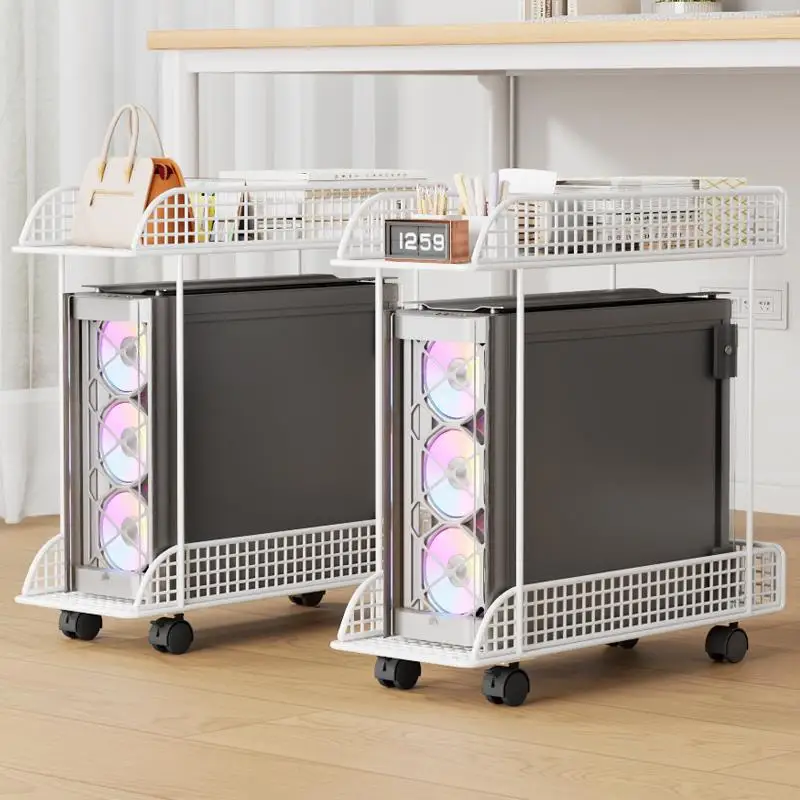 adjustable-computer-tower-stand-office-desktop-under-desk-cable-organizer-mobile-host-bracket-storage-rack-computer-case