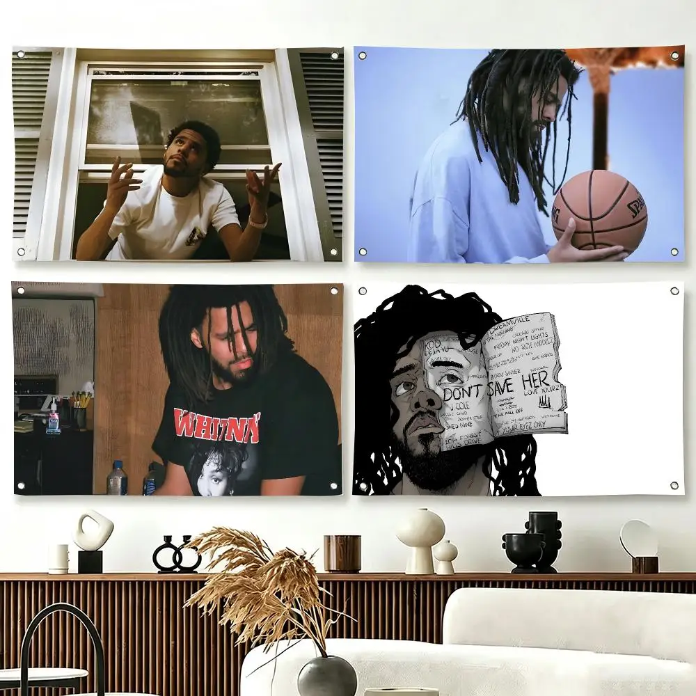 Rapper J Cole Flags  For Living Room Home Dorm Decor Wall Outdoor Camping Party Banner Gifts