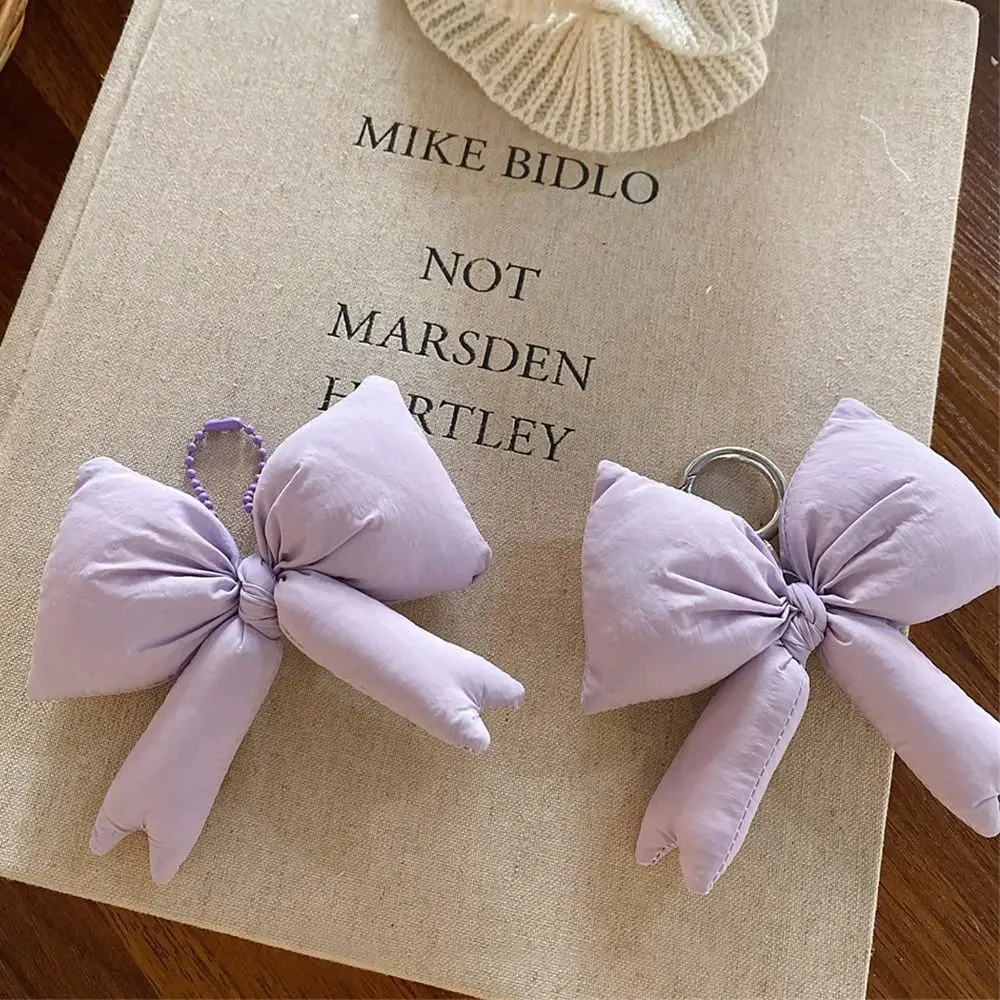 Colored Bow 3D Bow Decoration 3D Design Sweet Decoration Sweet Bag Pendant Cute Charm Cotton Candy Style Flower Keyring