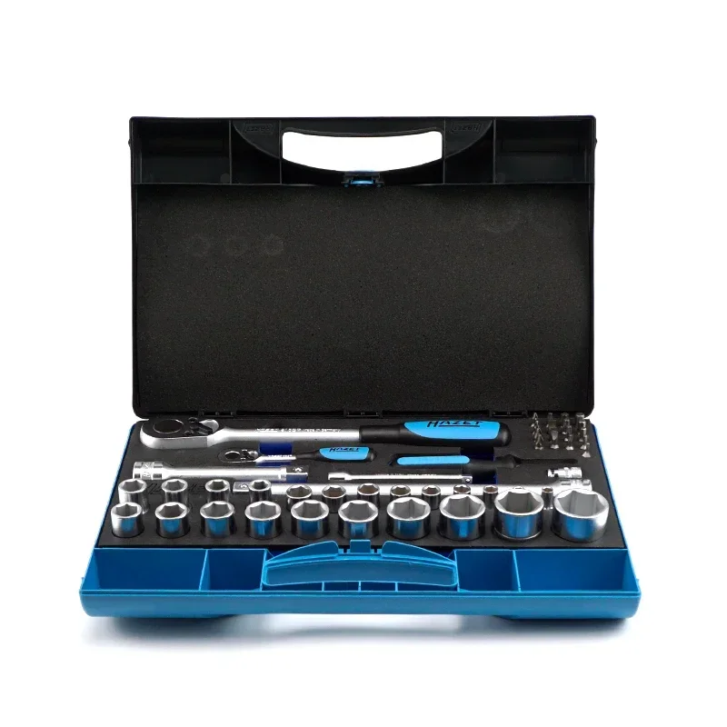 953SPC Size Fly Ratchet Sleeve Wrench 47 Piece Set 1/4 and 1/2 Inch