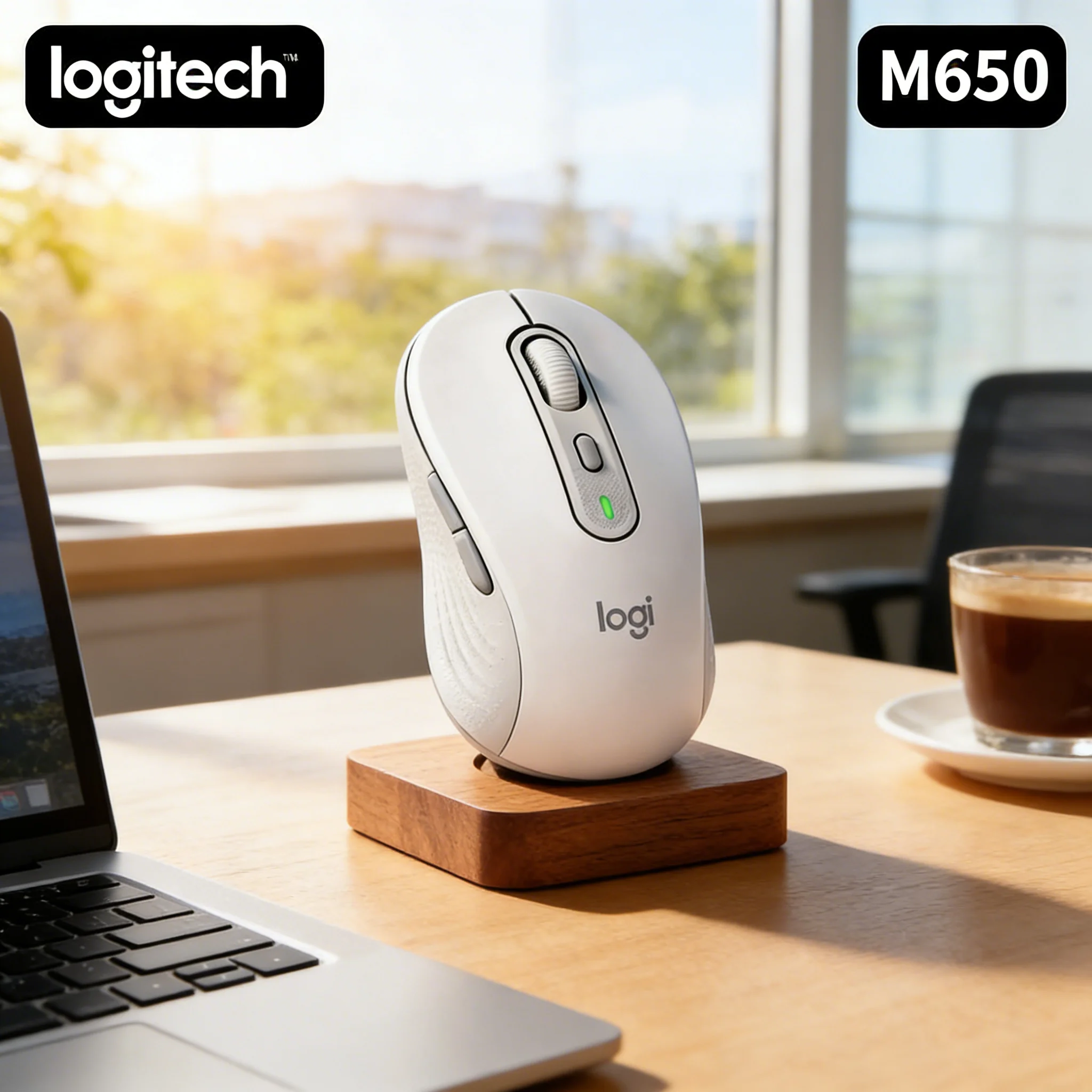 

Беспроводная мышь Logitech M650 — эргономичная, бесшумная, перезаряжаемая, для дома и офиса, с длительным временем автономной работы, для учебы
