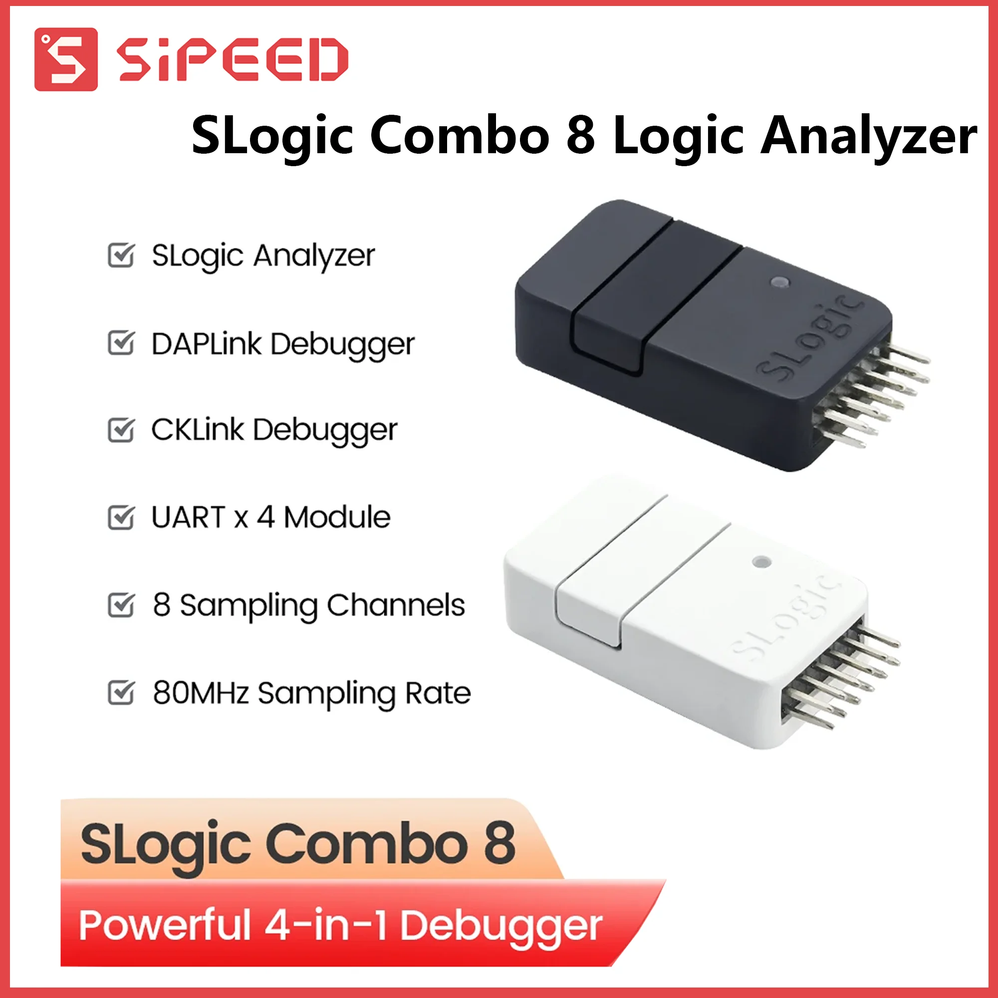 Sipeed SLogic Combo 8 Logic Analyzer DAPLink CKLink Debugger Tool UART Module