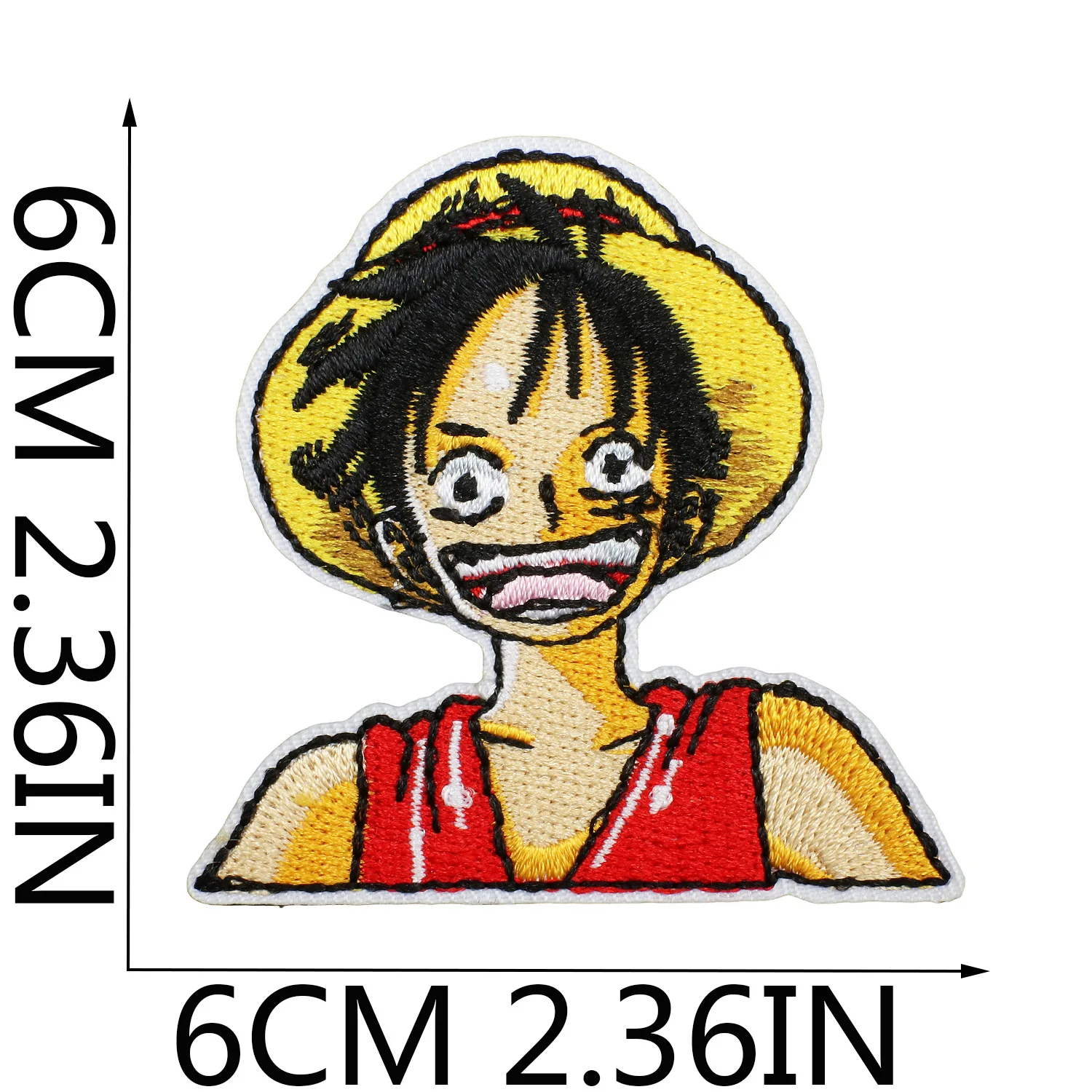 Neue One Piece Stickerei-Aufnäher Kawaii Anime-Figur Luffy für Kleidung Aufkleber für Jacke Cartoon-Dekor Hosen Tasche Kleidung Patch – Detail 16