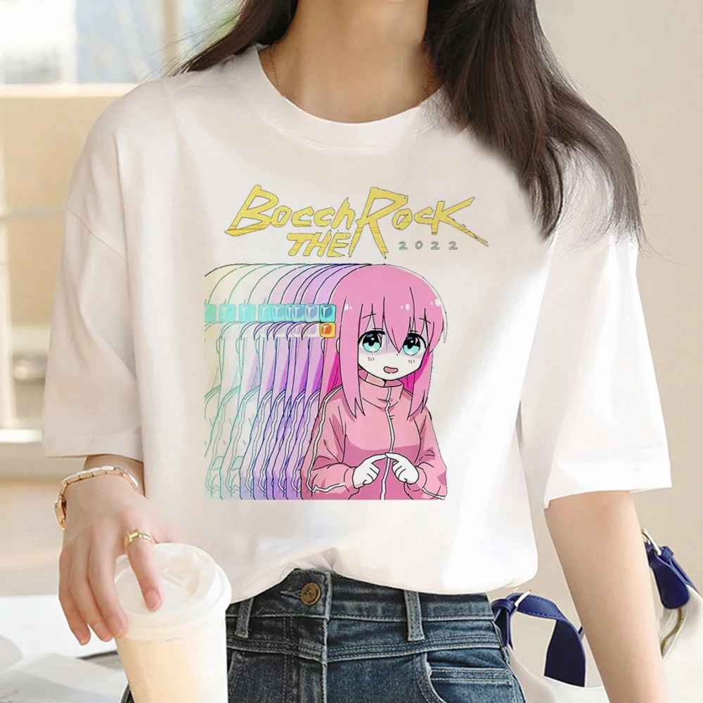 Bocchi the Rock t-shirts women summer funny graphic top female designer clothes