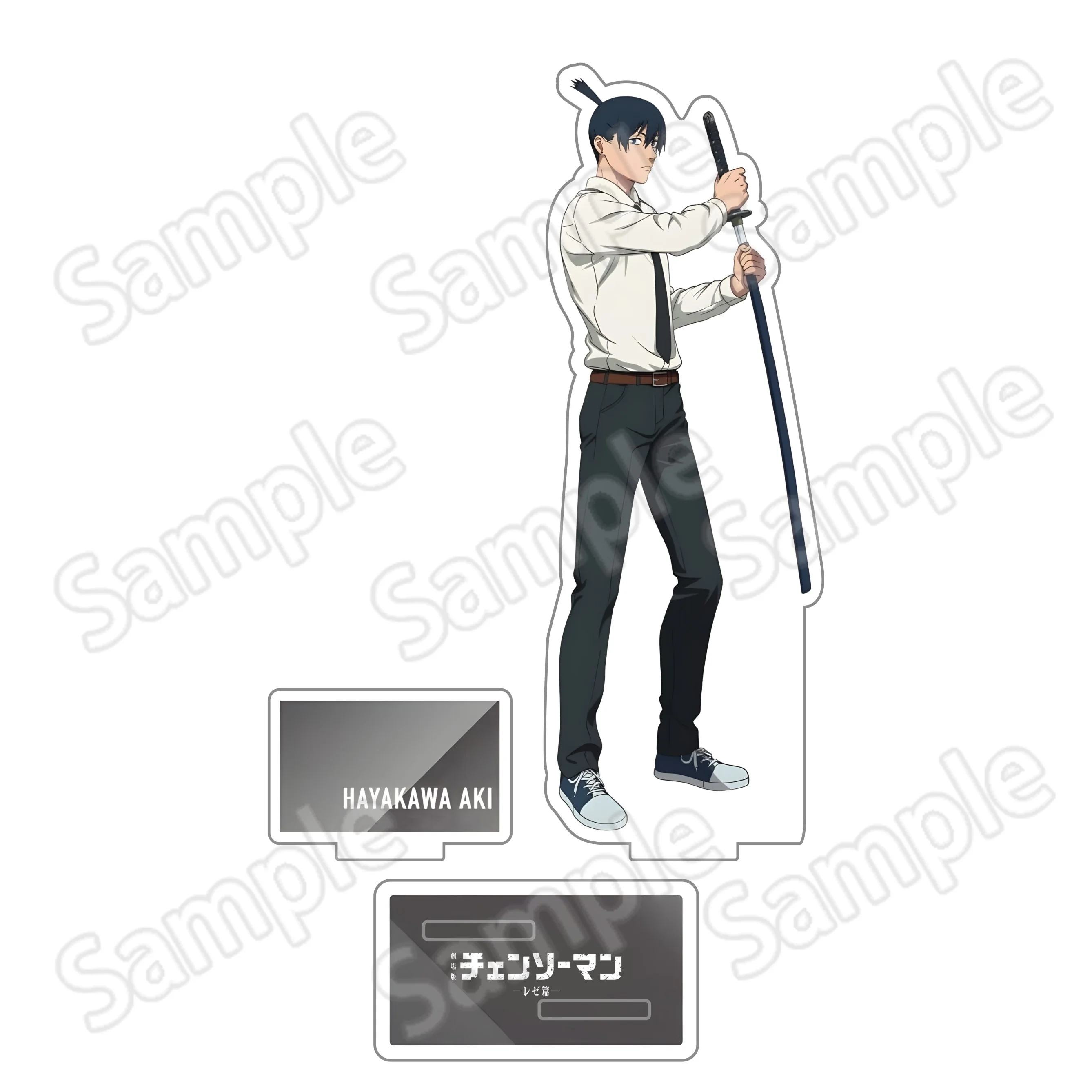 Chainsaw Man 15CM Double Slot Acrylic Stand Anime Figure Desktop Display Decor Otaku Fans Collection Gift Model Toy view 6