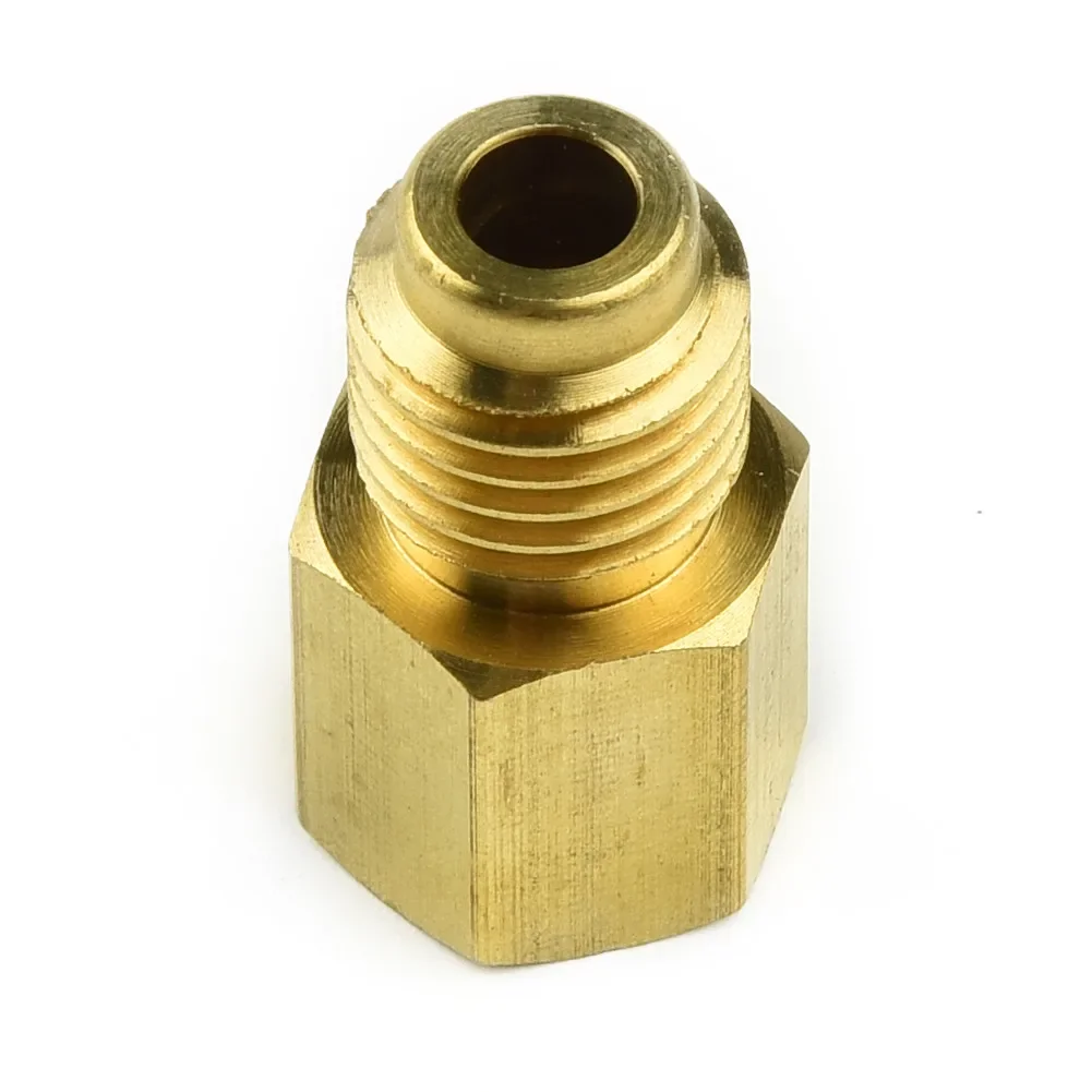 

High Quality Brass R134A R12 Car Conditioner Adapter Quick Coupling 1/2" ACME Male 1/4" SAE Brass Car Fuel Injector