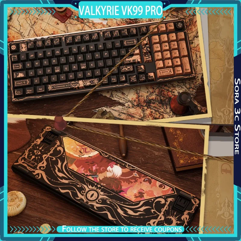 

Механическая клавиатура VALKYRIE VK99 Pro, 1 мс, суперкордельное реагирование, горячая замена, структура прокладок для киберспорта, индивидуальная игровая клавиатура