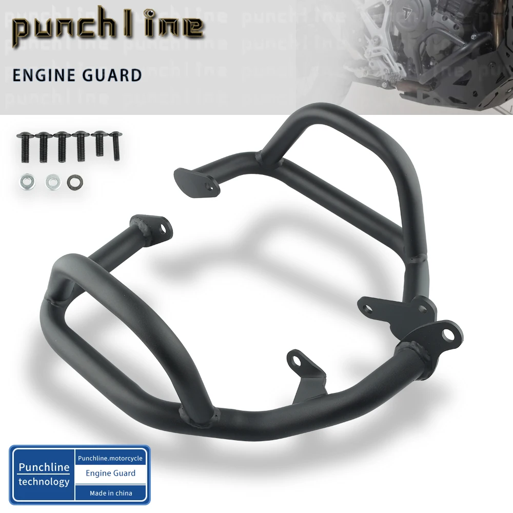 

Fit Tiger 1200GT For Tiger 1200 GT PRO / EXPLORER / RALLY 2022-2026 Front Lower Crash Bar Engine Guard Protection Bumper
