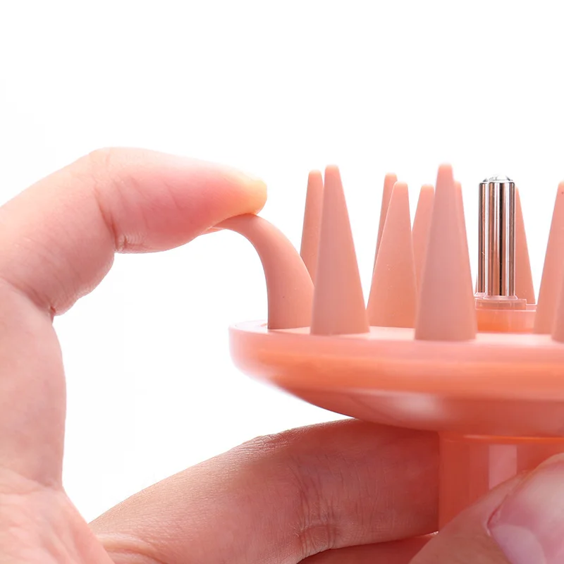 Kopfhaut-Applikator-Kamm Haaröl-Applikator-Bürste Haarwuchs-Öl-Kamm mit Silikon-Massageteilen Wurzelkamm-Applikator – Detail 18