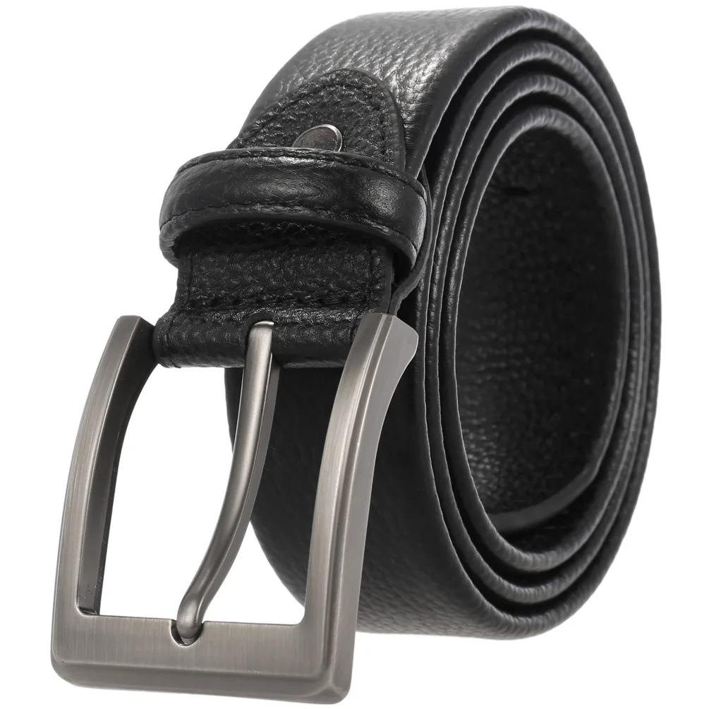 

Men's Belt New Leisure Belts with Double-wrapped Cowhide Belts and Perforated Belts LY137-23500 Men Belt