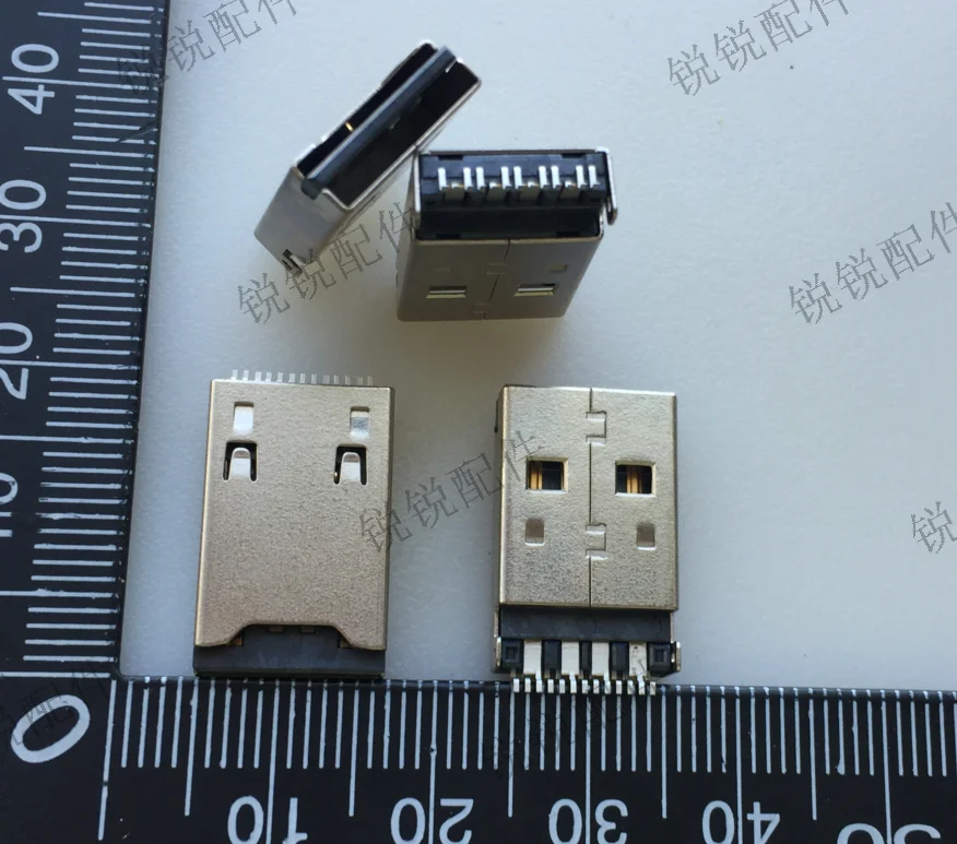 For 2.0A Male USB female MICRO SD Card 2-in-1 USB card Integrated countersunk board male head