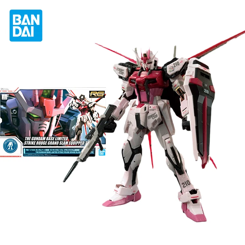 

Bandai Original GUNDAM RG 1/144 Strike Rouge Anime Action Figure Assembly Model Toys Collectible Model Gifts for Children