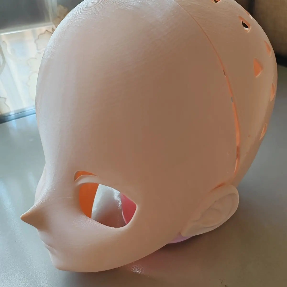 Anpassen Charakter Junge/Bily Kigurumi Halbkopf mit Schloss Anime Cosplay Kigurumi Maske COS Kopfbedeckung