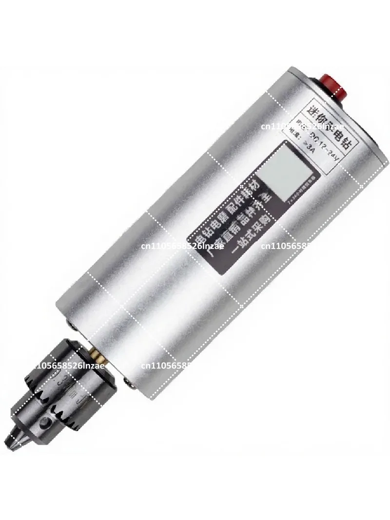 Mini Electric Hand Drill Grinder 0.3-4mm Engraver Pen with Variable Speed Power Supply, 3 Drill Bits, Self-Lock Switch