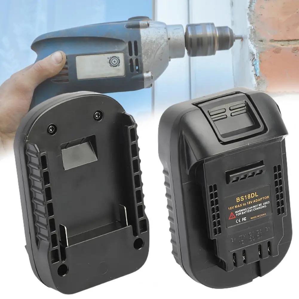 Adapter baterii ALASICKA BS18DL do akumulatorów litowo-jonowych Bosch 18V, umożliwiający konwersję na akumulatory litowo-jonowe DeWalt 18/20V DCB200 DCB204 — zdjęcie produktu 4