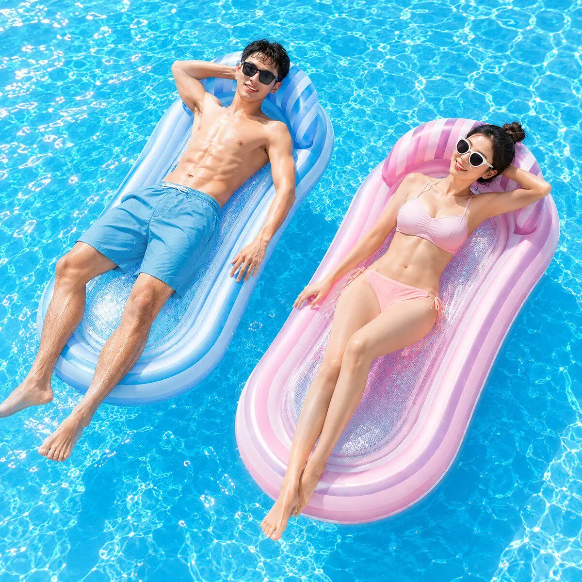 

1Pcs Inflatable Pool Float Swim Mattress Water Hammock Adult Swim Tube Summer Water Swim Pool Lakes And Rivers