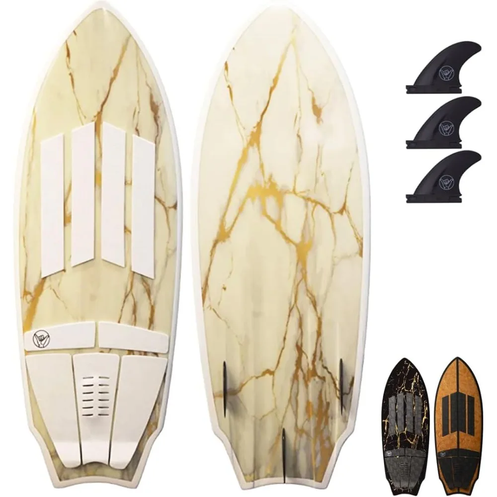 

2" Wakesurf Board - Best Performance Wake Surfboards for Kids & Adults - Durable Compressed Fiberglassed Wake Su