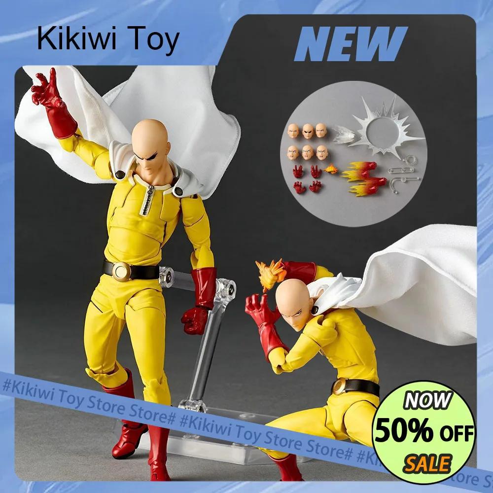 

Новый Kaiyodo One Punch Man, аниме Сайтама, фигурки героев, удивительные Yamaguchi Revoltech Saitama, коллекция, декор для комнаты, настольные игрушки, подарок