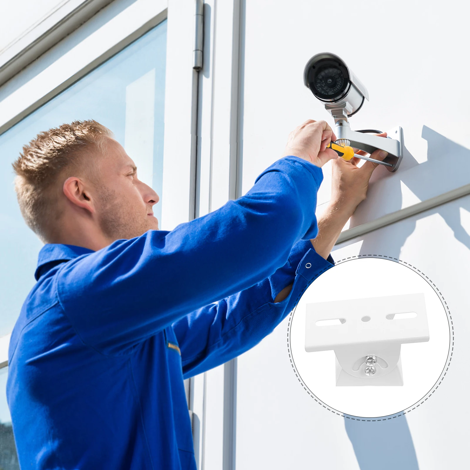 

Reinforced Security Mount 360 Degree Rotating Surveillance System Bracket Wall-Mounted Metal Camera Holder For Ip Camera Stand