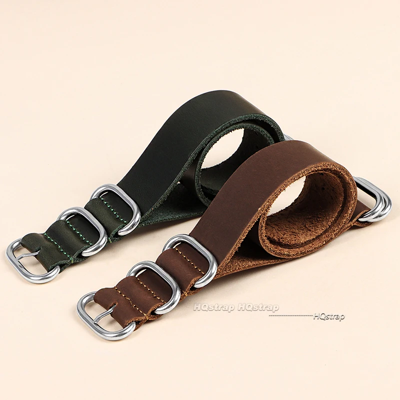 Vintage Cowhide Watch Band 18mm 20mm 22mm Handmade Cow Watch Strap for Seiko Replacement for Casio Men Women Watch Accessories