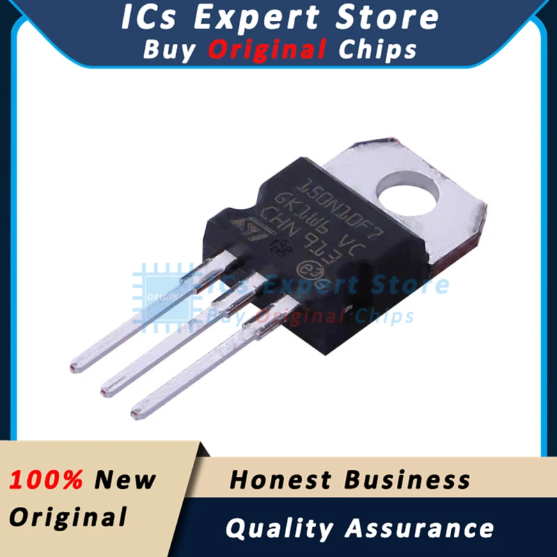 5PCS/LOT Original MOS STP150N10F7 N Channel Mosfet  100V 110A STP150N10F7 150N10F7 TO-220