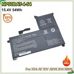 NP50BAT-4-54 Laptop Battery for X15 AT SCUD 6-87-NPSKS-53G00 Li-Polymer Li-ion Rechargeable Battery Packs 15.4V 3510mAh 54Wh