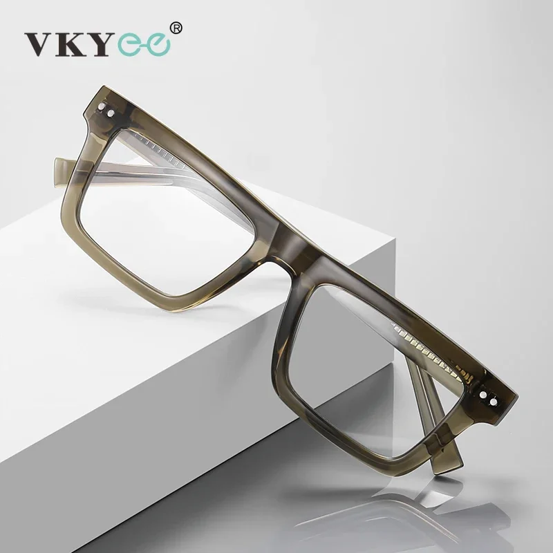 VICKY Classic Square Small Frame Retro Design Anti Blue Light Reading Glasses Customizable Prescription Near Vision Far Vision