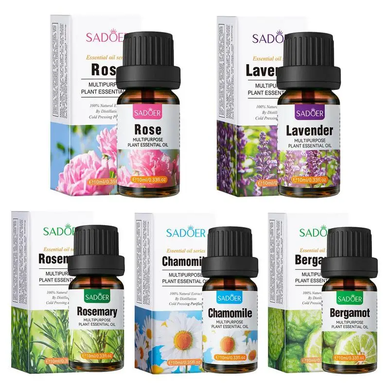 Rose Essential Oil Rose Fragrance Oil Natural Rosemary Bergamot Chamomile Lavender Rose Essential Oil For Diffuser Humidifier