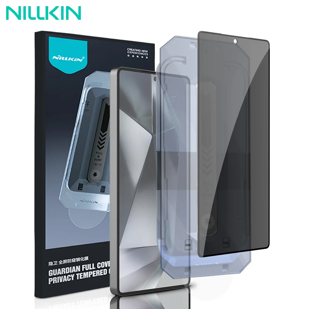 NILLKIN Tempered Glass For Samsung Galaxy S25 Ultra/S25+ Screen Protector Dust-proof Anti-Peeping Film for Samsung S25 With Tool