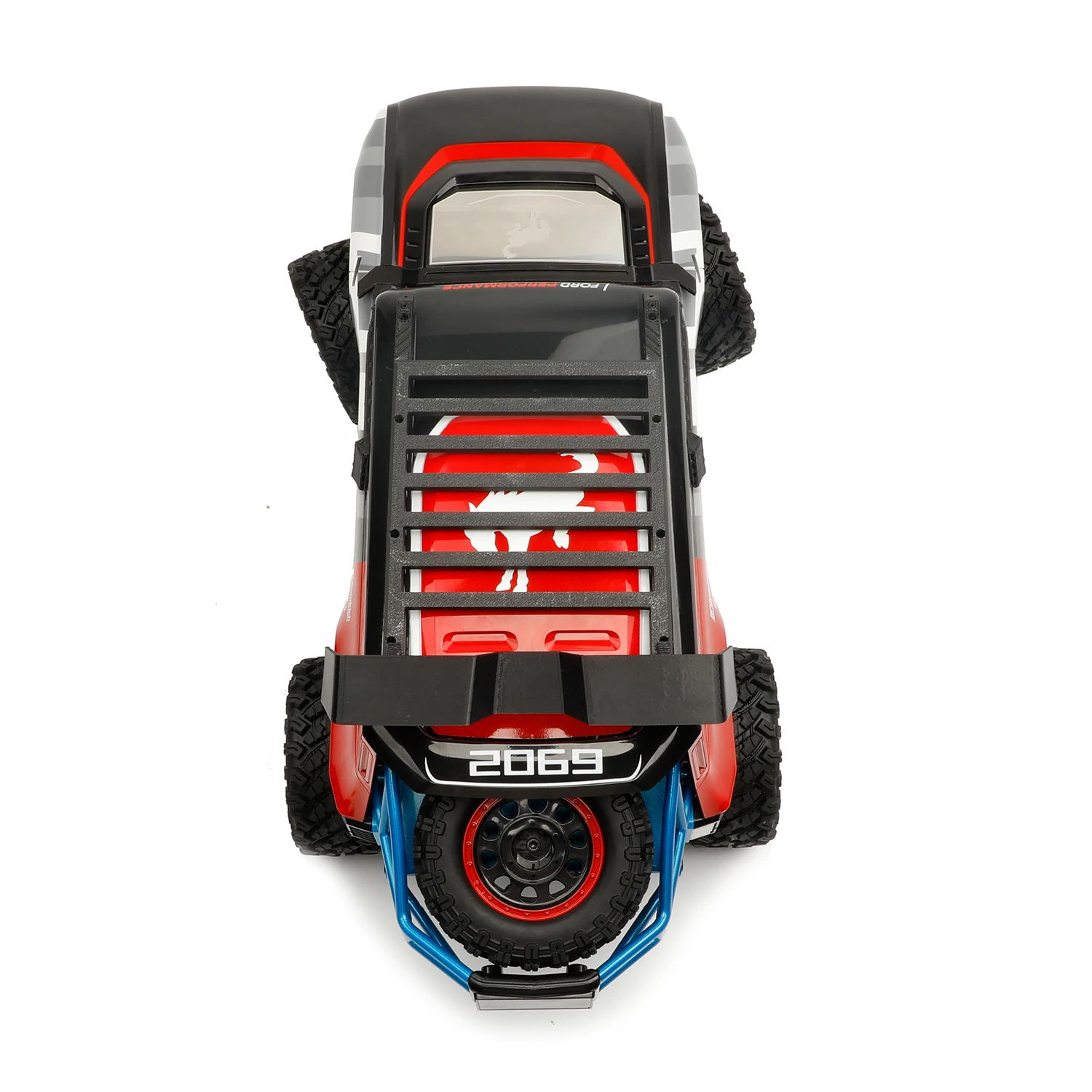 Akcesoria do modyfikacji MJX H12P: pałąk dachowy, wzmocniona kratka, tylne skrzydło, części do poprawy wyglądu samochodu RC MJX H12P w skali 1/12.