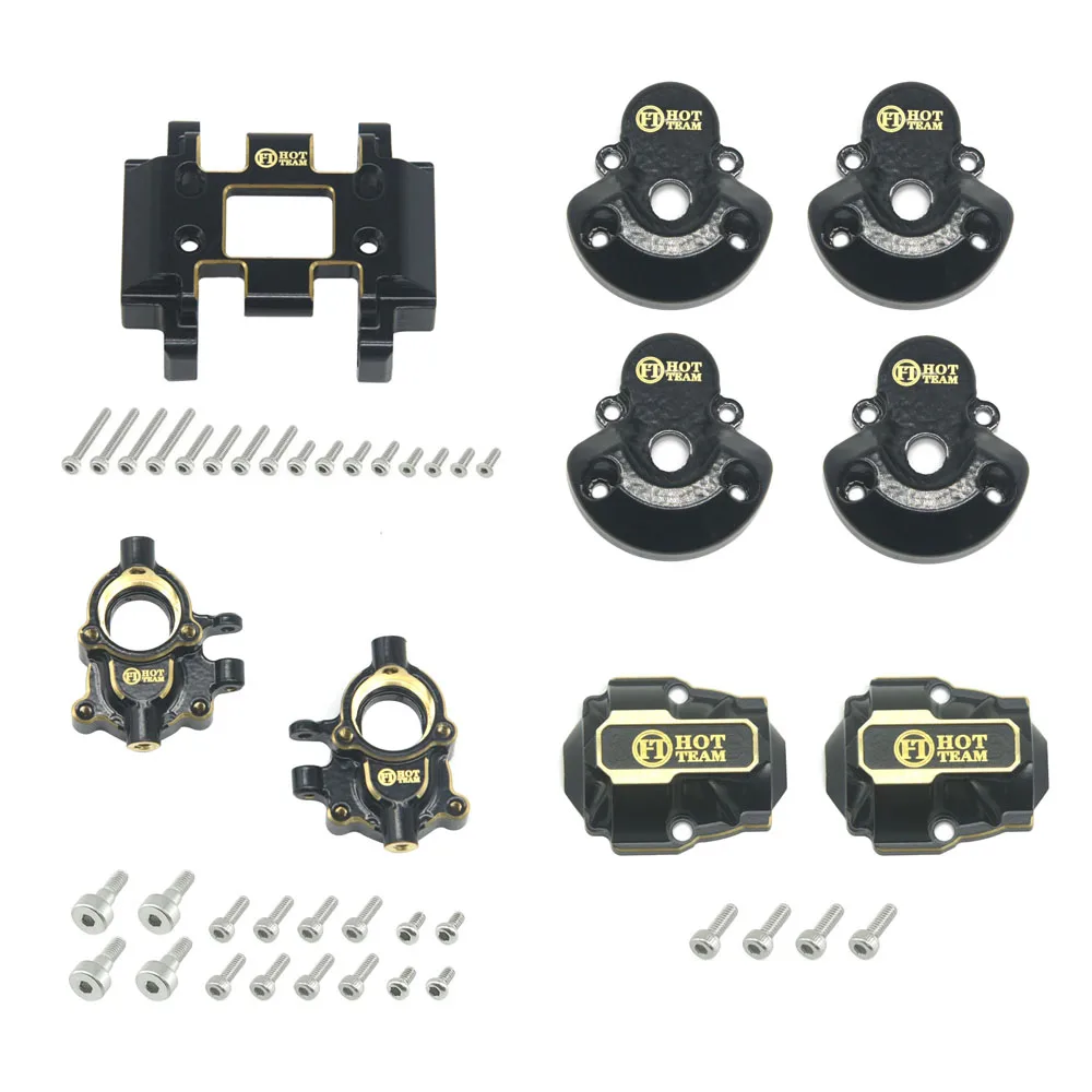 

Горячая КОМАНДА, латунная коробка передач, защитная пластина, рулевые кулаки, крышки дифференциала осей, крышки портальной оси для автомобиля RedCat Ascent18 1/18