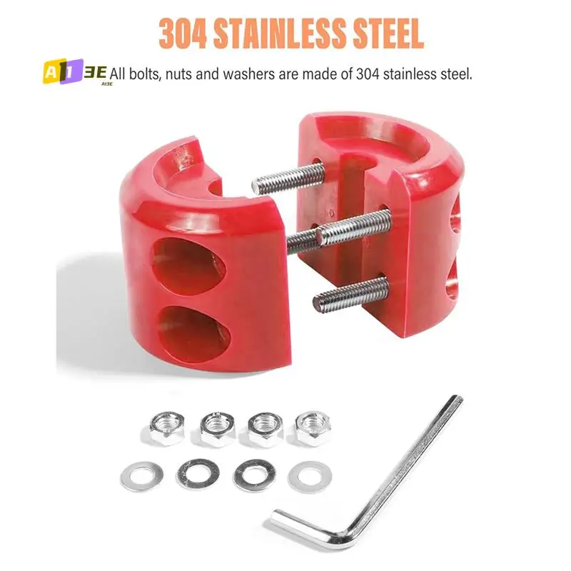 

A03E-Rubber Winch Stopper,Winch Cable Saver Hook Stopper Line Rubber Stopper With Hex Wrench,Car Accessories Winch Rope