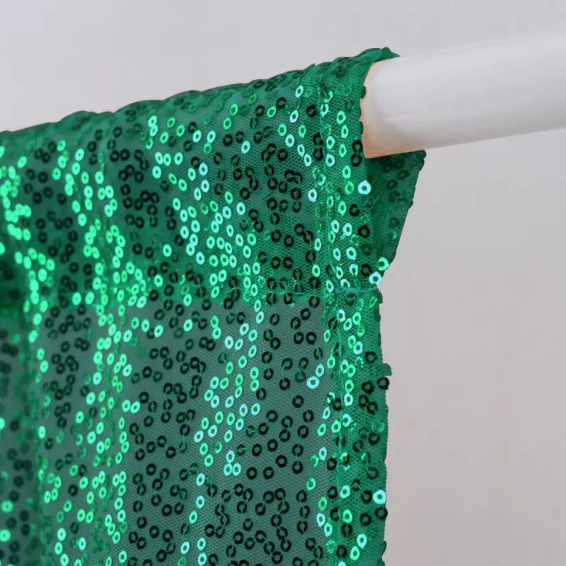 ‌ Cachecol de janela de lantejoulas inspirado em discoteca, cortina festiva com bolso para festas e cenários fotográficos, tratamento de janela retrô chique