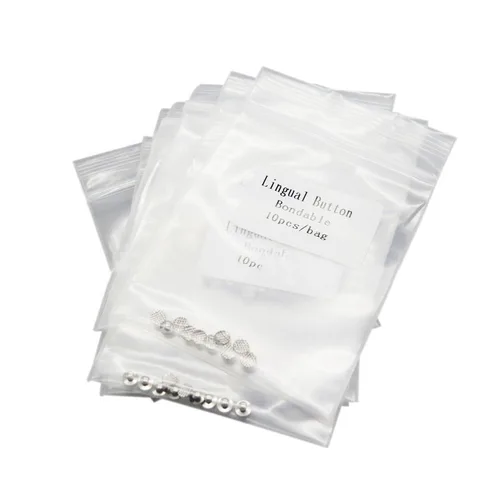 Imagen 2 del producto 100 Uds. Botón Lingual de ortodoncia Dental en oferta botones de Metal accesorios linguales MIM electrodomésticos soportes de ortodoncia