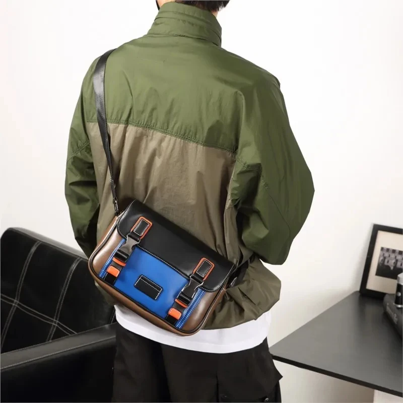 

2026 New Designer Crossbody Bag for Men Bags Leather Casual Man Messenger Bag Luxury Male Bag Classic Sling Pack Shoulder Bag