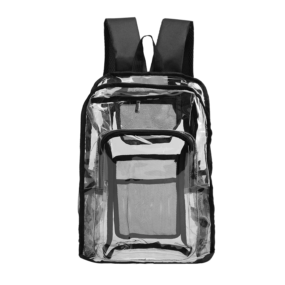

Transparent backpack large capacity simple men and women bag outdoor sports morning jogging fitness backpack