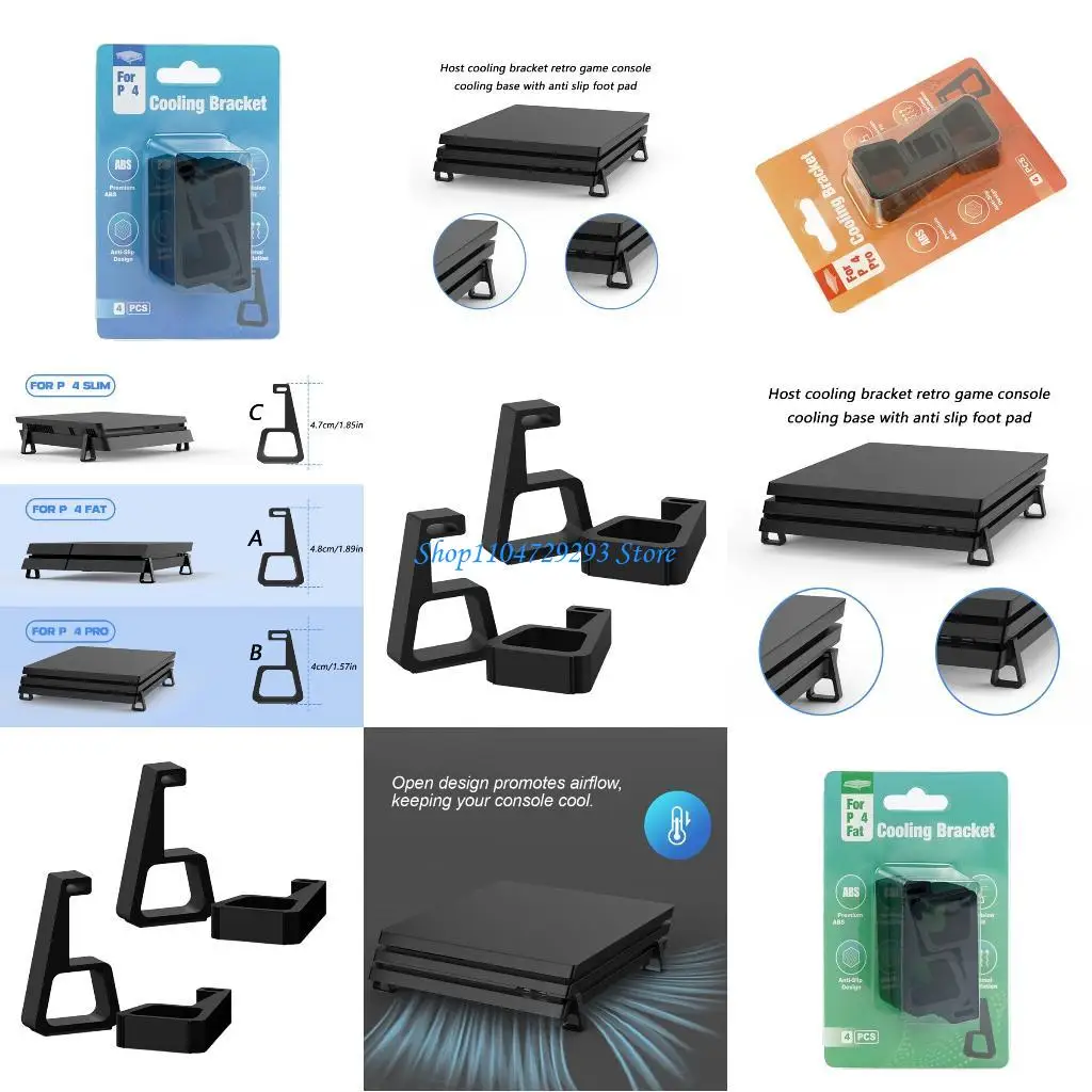 Y2GD Game Console Stand Heat Reduction System for Console Compact Design Cooling Stand