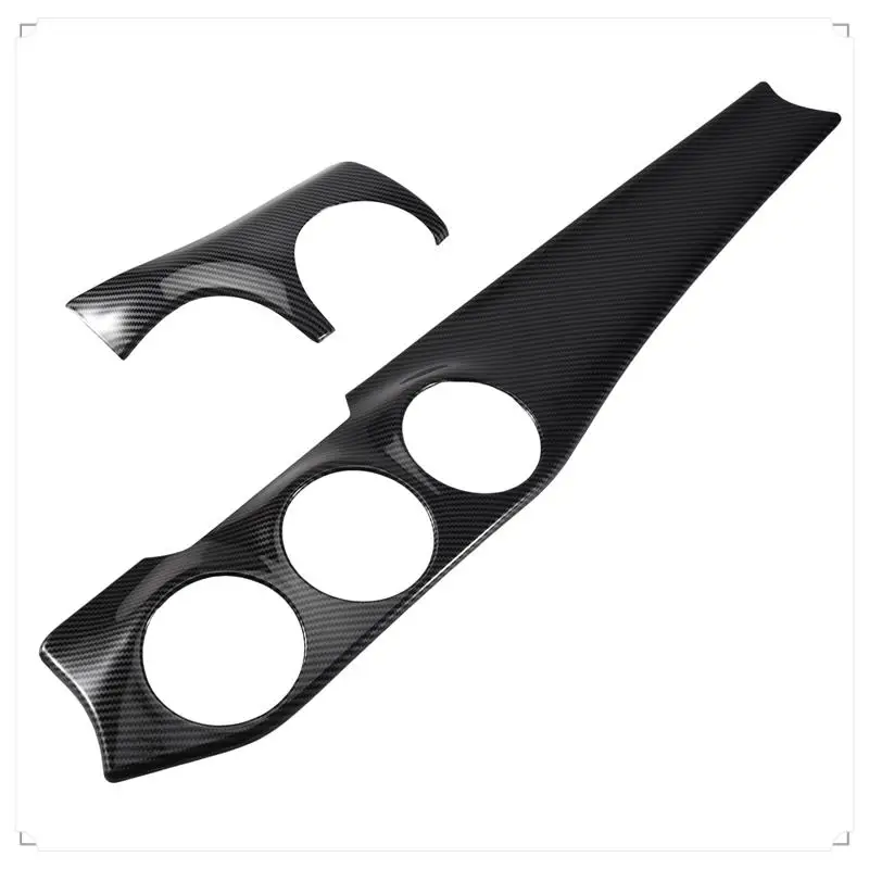 

2Pcs/Set Carbon Fiber Car Center Console Air Condition Panel Decoration For Mercedes Benz W176 GLA X156 CLA C117 2013-19