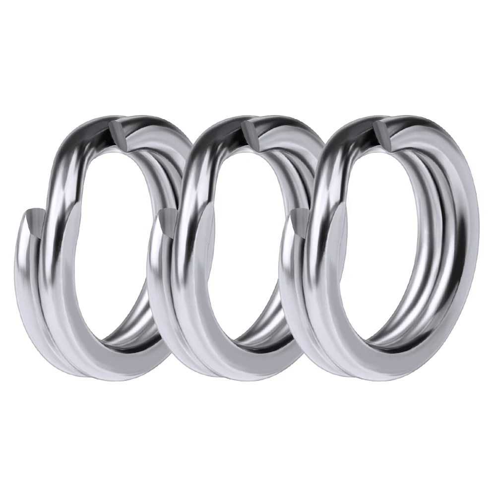 PROBEROS 200 Stück 0 # -12 # Edelstahl Angeln Split Ringe Glatte Link Salzwasser Süßwasser Angelgerät Zubehör Großhandel – Detail 5