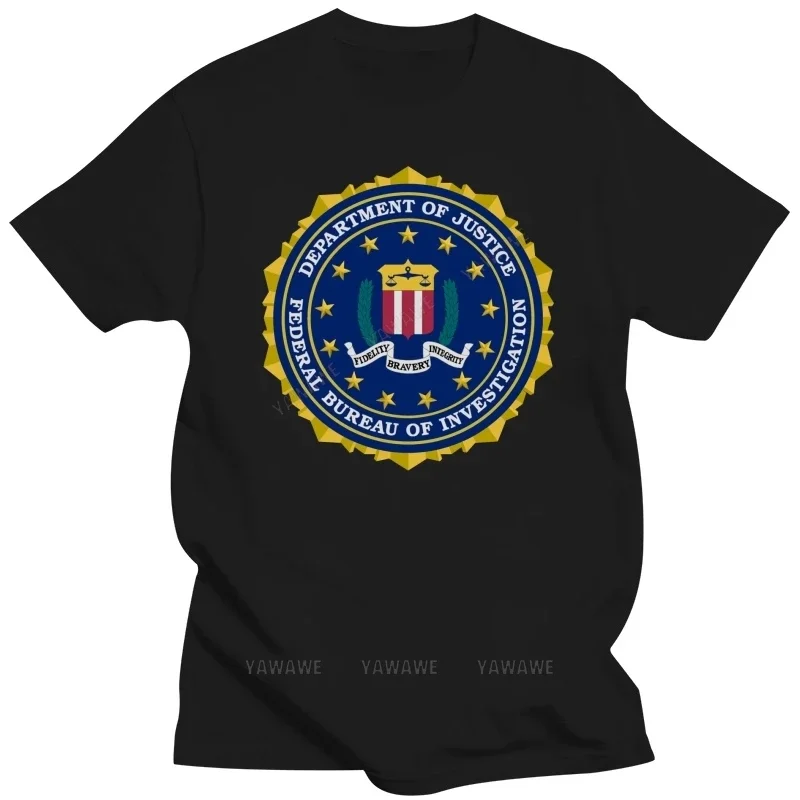 

Humor t shirt for men Printed Crazy Fbi T-Shirt For Men Kawaii Fitness Men And Women Tee-Shirts White S-5xl Camisas Tee Top