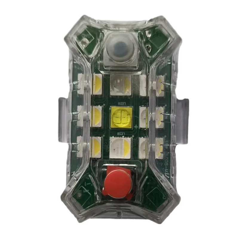 Y23A-Wireless LED Strobe ไฟรีโมทคอนโทรลกันน้ําสําหรับรถจักรยานยนต์จักรยานรถ Drone เครื่องบิน