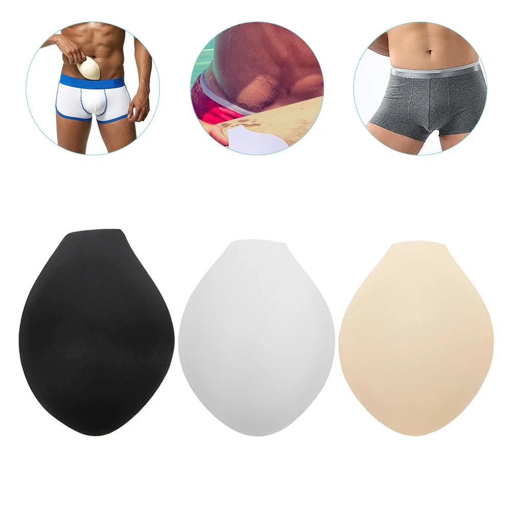 3 قطع من الملابس الداخلية للرجال، وسادة إسفنجية من مادة ممتازة، ملابس سباحة قصيرة معززة، خفيفة الوزن ومحمولة